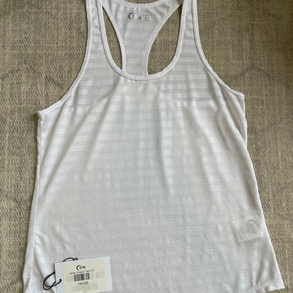 ZYIA White Cubana Tank, S